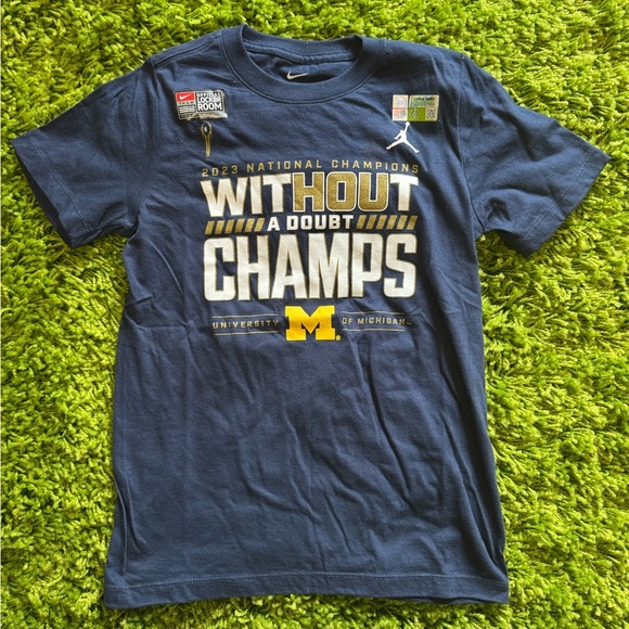 Nike Other - Nike Blue 2023 University of Michigan Champs T-Shirt